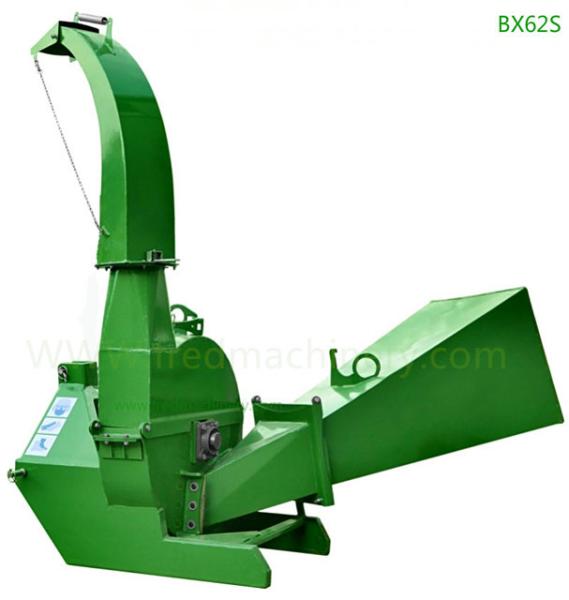 Tractor Self Feeding Wood Chipper Shredder Machine With 6 Inches Chipping Capacity