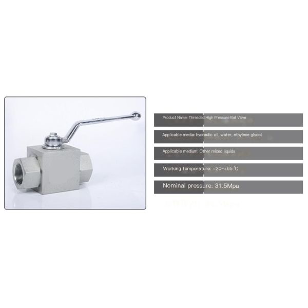 High Pressure Hydraulic Ball Valve  1/4