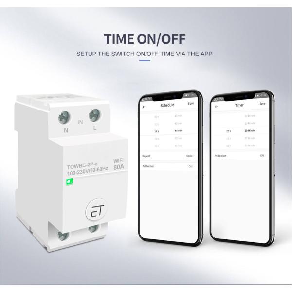 Din Rail WIFI Circuit Breaker Switch Remote Voice Control by Ewelink APP for Home mcb timer 110V 220V 380V