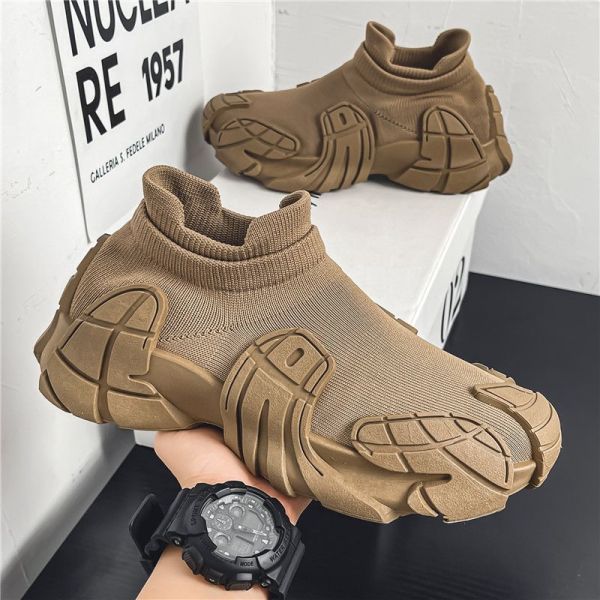 Breathable Mesh Anti Slip Outsole PVC Sole Injection Sneaker for Men Casual Walking Sneakers