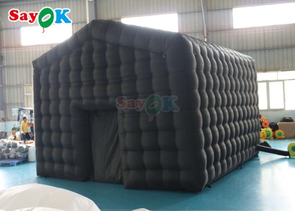 Black LED Music Bar Mobile Night Club Tent Commercial Clube Noturno Inflável Com Disco Light Clube Noturno Inflável Para Ren