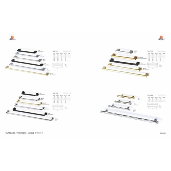 Modern Minimalist Zinc Alloy Gold Cabinet Handles Luxury Long Furniture Pulls for Kitchen Living Room Dresser Hotel Wardrobe