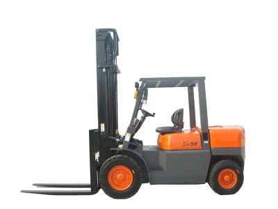 2 Stage Full Free Mast 5 Ton Forklift Container Lifting Forklift For Warehouse