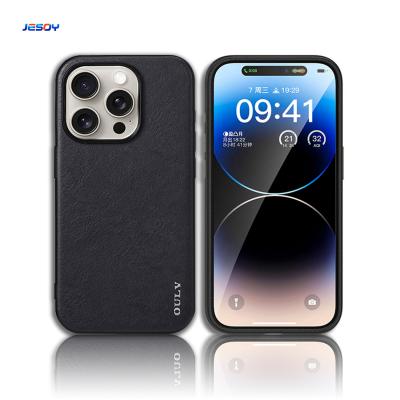 Business Style Leather Phone Case Back Cover For IPhone 16 15 Pro Max