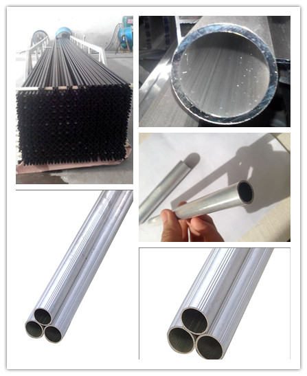 Безшовный алюминиевый круглый покрынный порошок толщины 2.5mm трубы черный