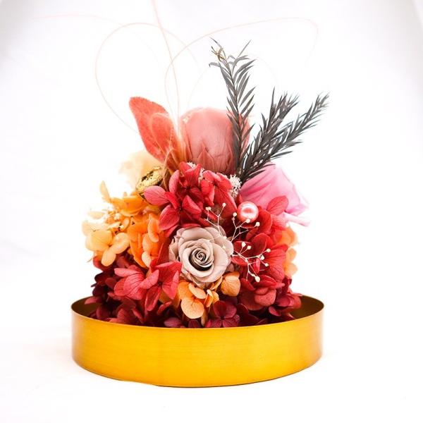 Customized Everlasting Rose In Glass , Valentine'S Day Preserved Roses In Glass