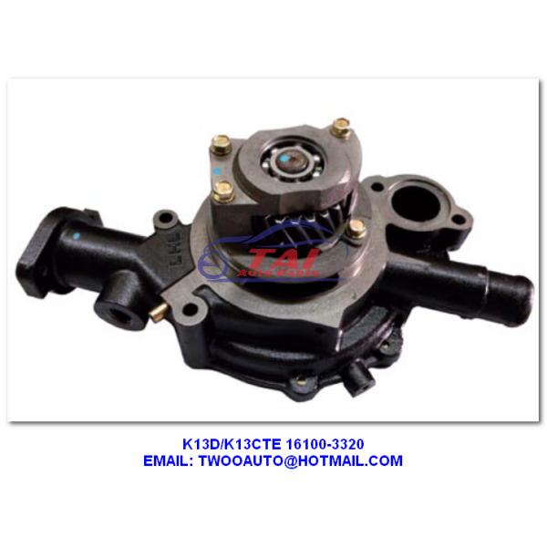 K13D K13CTE Car Power Steering Pump , Truck Parts K13C Water Pump Assy OEM 16100-3320