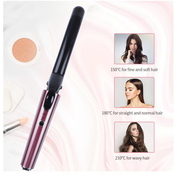 Magic rotating Ceramic Hair Curler with LED Indication Display