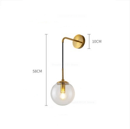 LED Glass Ball Mirror Living Room Decoration Wall lamps for bed room(WH-OR-34)