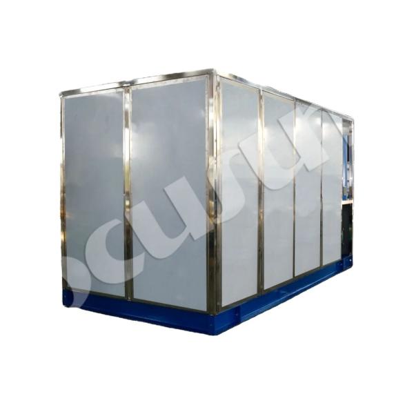 Automatic Control System Flake Ice Compactor for 25T Ice Bar in Africa Fisheries Market