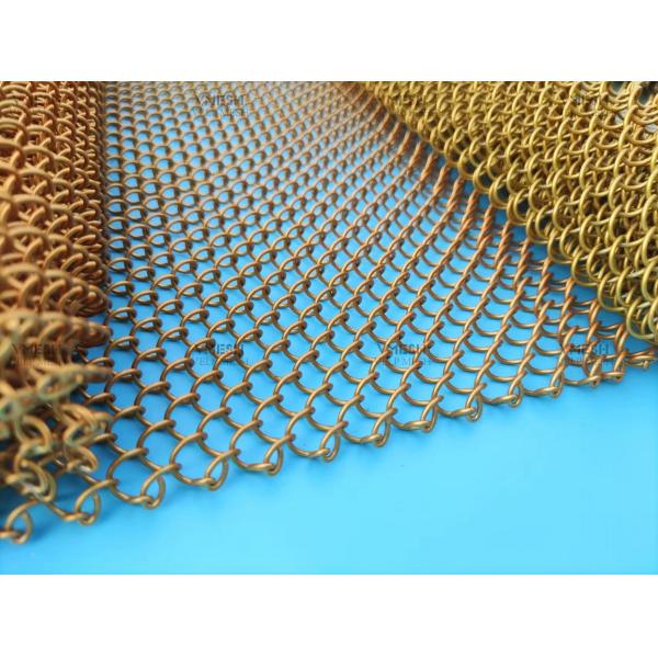 Architecture Wire Metal Coil Drapery With Different Colors For Decoration