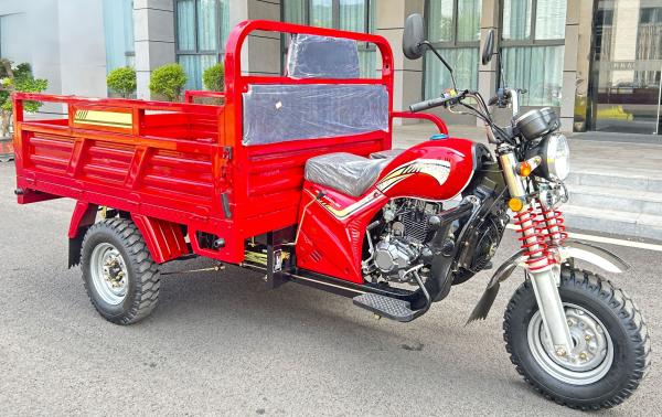 Gasoline Q1 Normal Cargo Tricycle Three Wheeler 150cc Air Cooled ‌With Inner Floating Small Booster Rear Axle And 600Kg Load Capacity And 23.3Km/L Fuel Consumption
