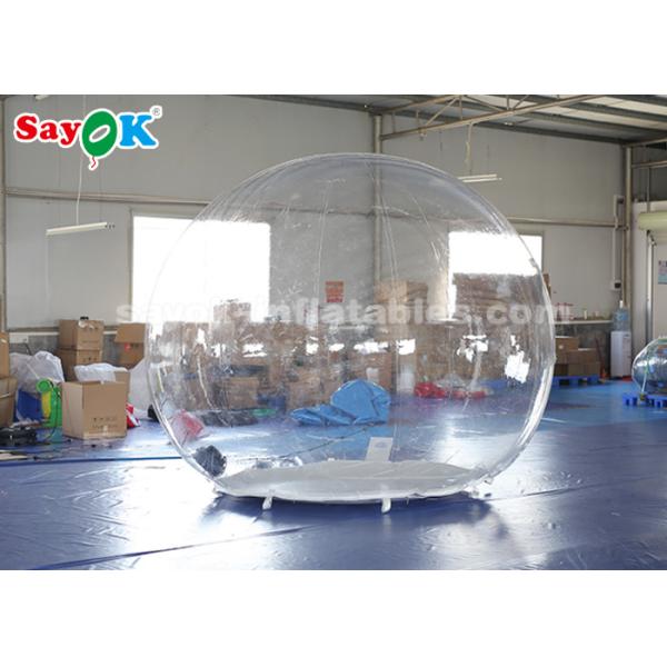 Dome Inflatable Tent Transparent 3m Inflatable Air Tent Non - Toxic  Flame  - Retardant 0.6mm PVC Material