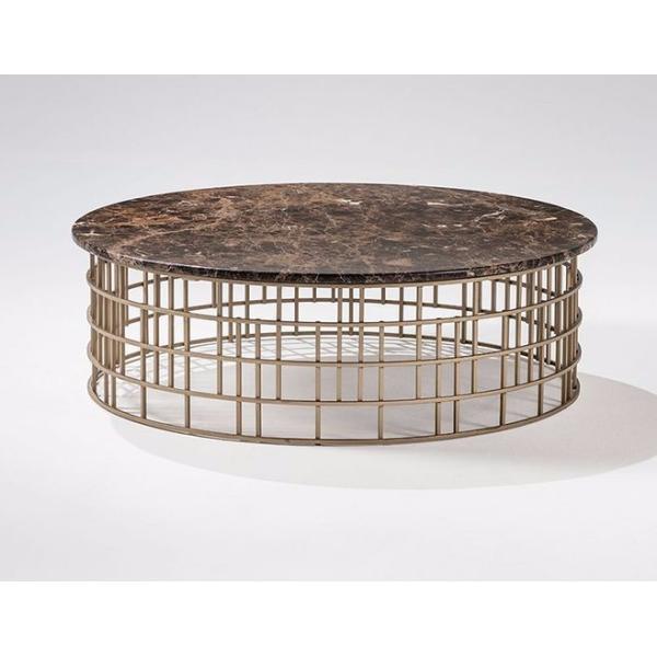 modern marble gold metal stainless steel round coffee table