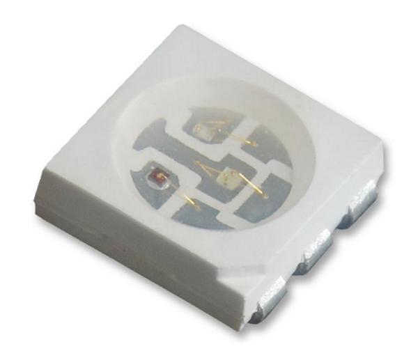 Tri-colour RGB SMT LED 120 °, 6-pin 5050 SMD Package