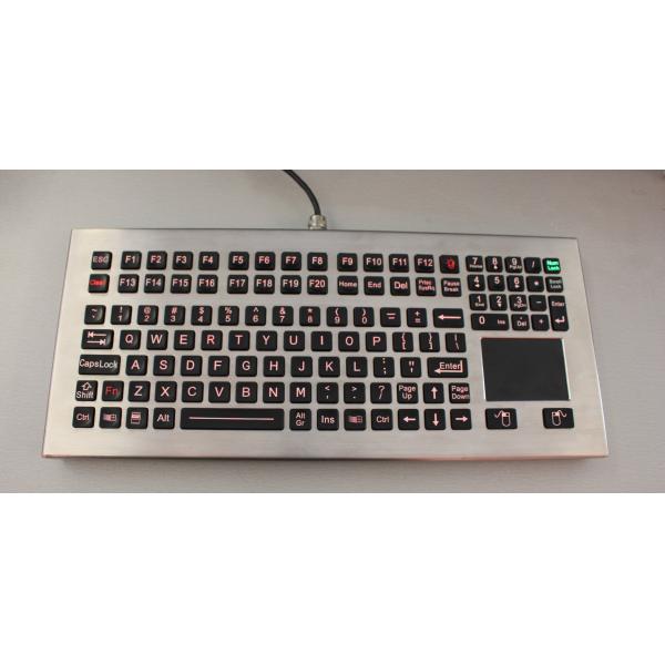 116 Keys Washable Industrial Keyboard With Touchpad Adjustable Backlight