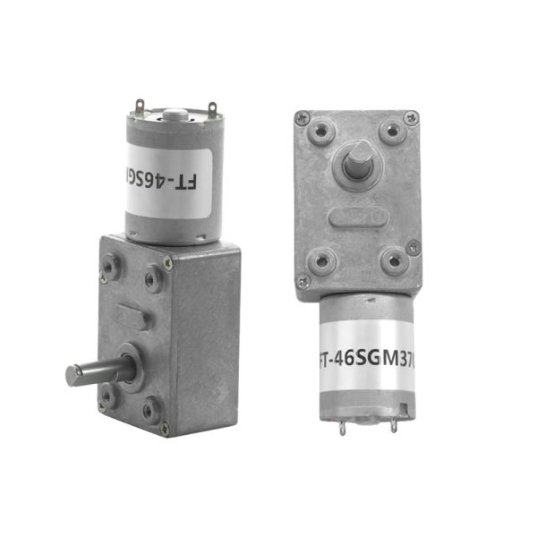 FT-46SGM370 Dc Brush Motor 24 Volt Worm Gear Dc Motor