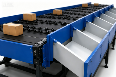 Low Noise Modular Wheel Sorter for E-commerce and Logistics Sorting Lines