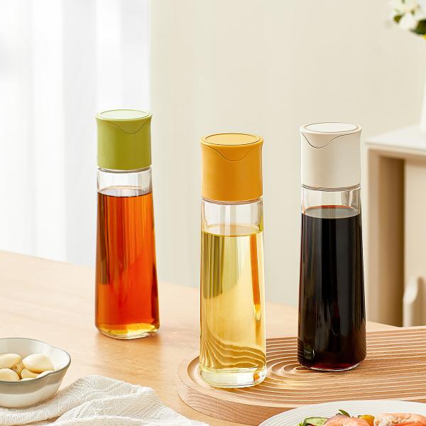 500ml Kitchen Glass Oil Dispenser Bottle Cooking Oil Container Multipurpose