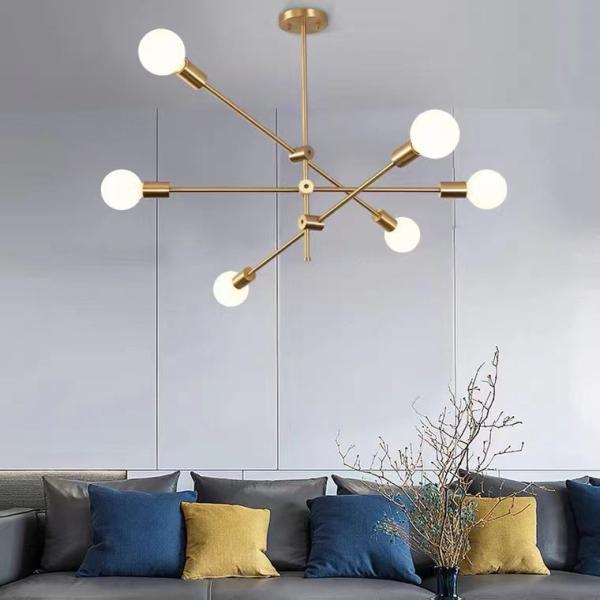 Glass Ball Sinple Style  Living Room Modern LED Chandelier
