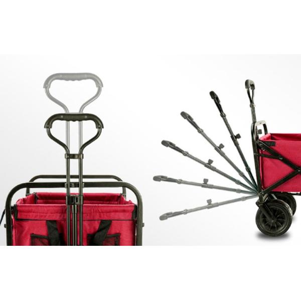 Adjustable Rolling Cart Customized Size Heavy Duty Collapsible Portable Outdoor Wagon