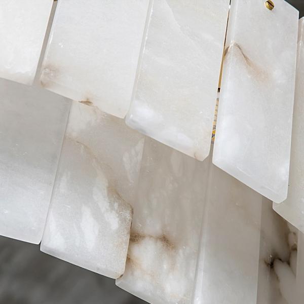 Света современного потолка люстры алебастра G9 декоративного вися для офиса 1935lm