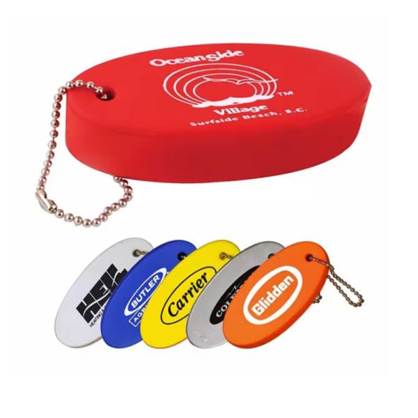 Sports Floating Rugby Ball Keychain Badge Boat Rubber NBR PU Foam Custom