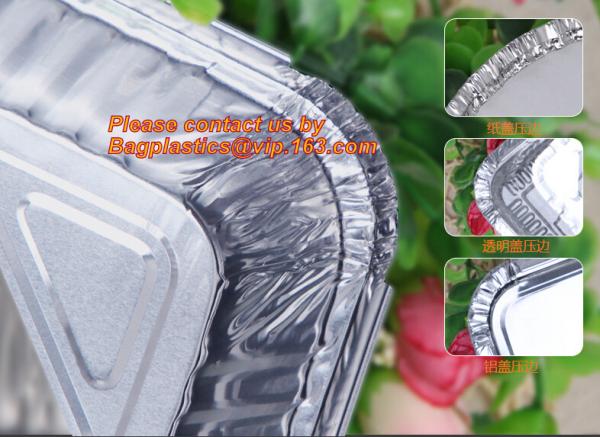 Alloy 8011, Disposable Environmental Protection Household, Compartments Aluminum Foil Container Tray