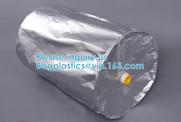 Factory Custom Round Bottom Aluminum Foil Liner Bags For Drum Liner Bag Customized Flexible hd liner drum 200 ltr