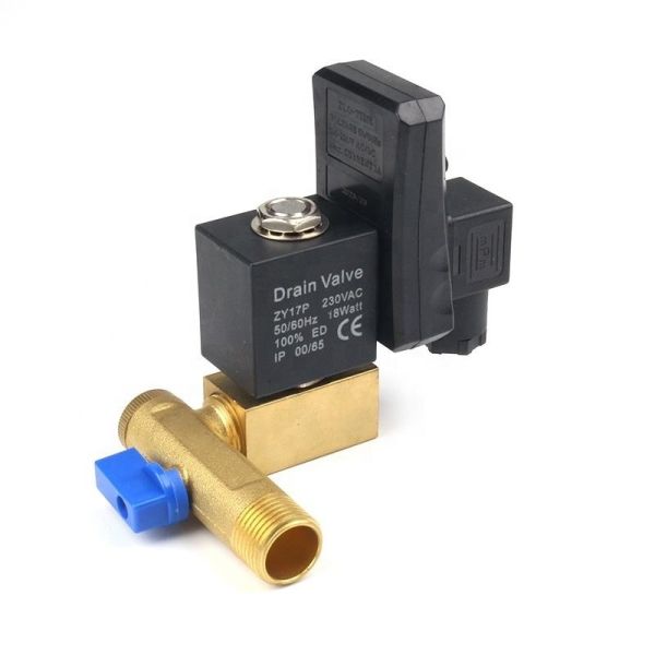 Etrany2Way 3/8 in Water DC24V Brass Material Stop Solenoid Valve Normal Temperature Control Manual 1 Year Warranty ODM/OEM