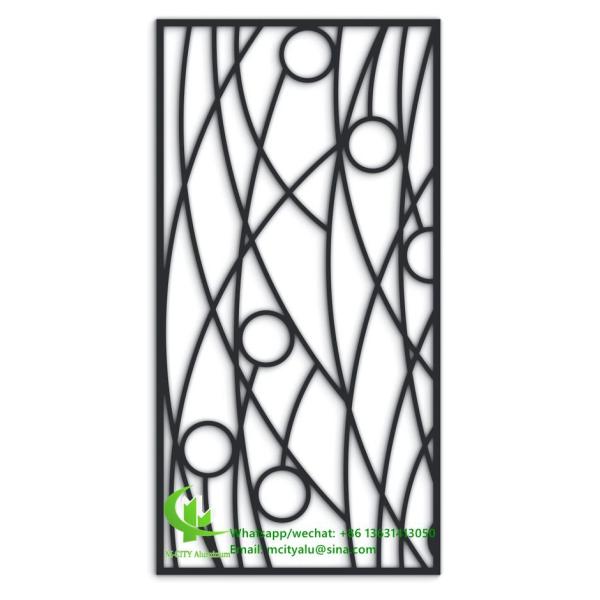 Panneau perforé métallique en aluminium, panneau à écran à découpe laser pour la décoration de fenêtres