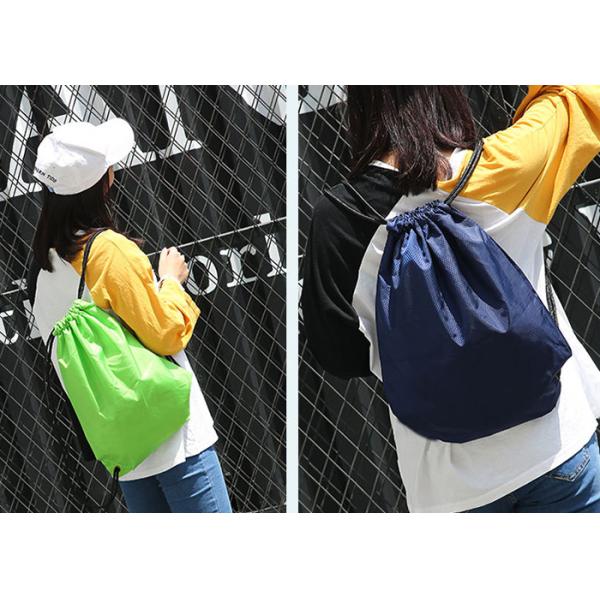 Waterproof Polyester Sports Backpacks Promotional Logo Print Muslin Material