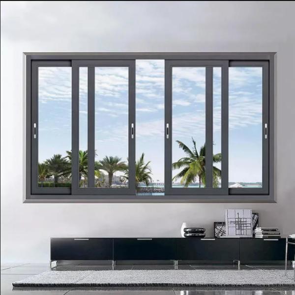 Aluminum Window For Easy Access And Smooth Operation With Horizontal Opening Pattern