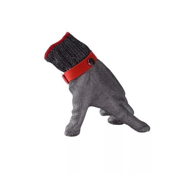 Resistant Anti Cut Safety Stainless Steel Metal Mesh 5 Fingers Butcher Gloves