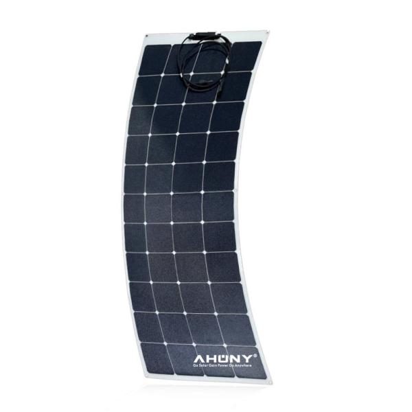 High-Efficiency 50W 12V Monocrystalline PV Module Flexible Solar Panel Battery Maintainer Charger for RV Camper SUV