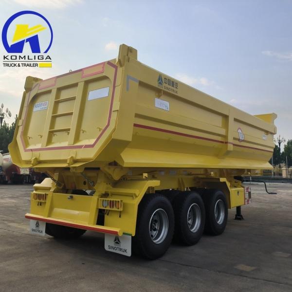 70t Sinotruk HOWO Heavy Duty Dump Trailer with Steel Body and Jost C200t Landing Gear