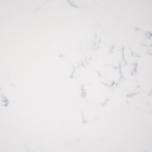 15MM Daring Carrara Dark Chalky Veins Quartz Stone With Cmmercial