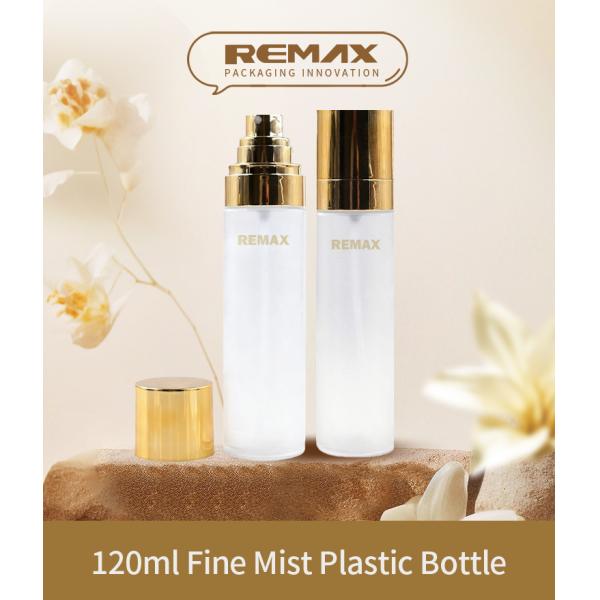 Bouteille de pulvérisation de brouillard fin de 120 ml avec bouchon doré Bouteille en plastique PP transparente