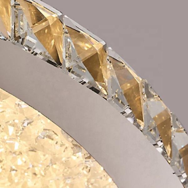 Спальня обедая ясность Кристл нержавеющей стали потолочного освещения СИД вокруг потолочного освещения