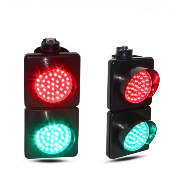 駐車場 4インチ カラーレンズ ミニ 100mm 赤緑色 LED信号灯