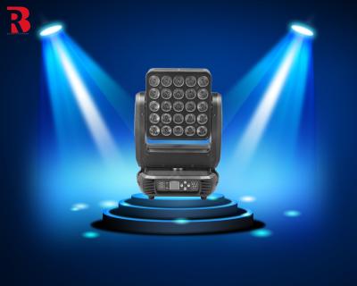 240V 6500K 25*12W CREE RGBW LED Matrix Moving Head Light Para Festa Disco