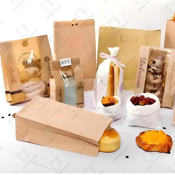 Unbleached Natural MG Kraft Paper Roll Food Grade 30gsm 40gsm 50gsm 70gsm Wholesale