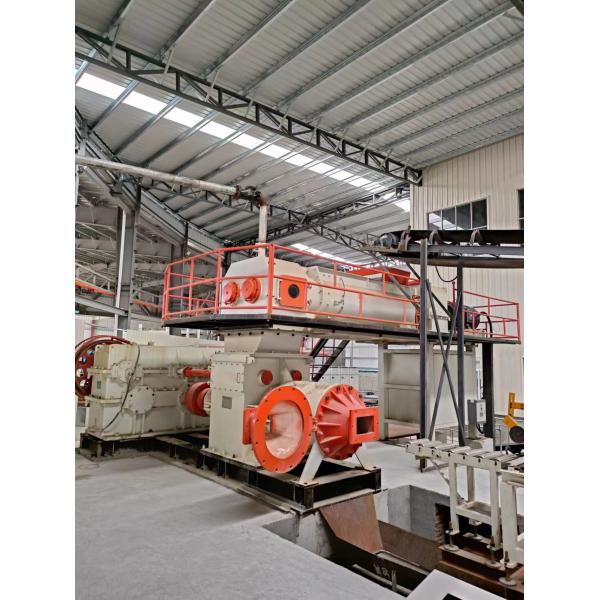 Red Clay Bricks Produced By Double Stage Vacuum Extruder Automatic Brick Plant With Customizable Size