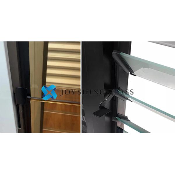 Clear or tinted louvered windows with aluminum frames Настройка алюминиевого стеклянного окна толщина размер формы