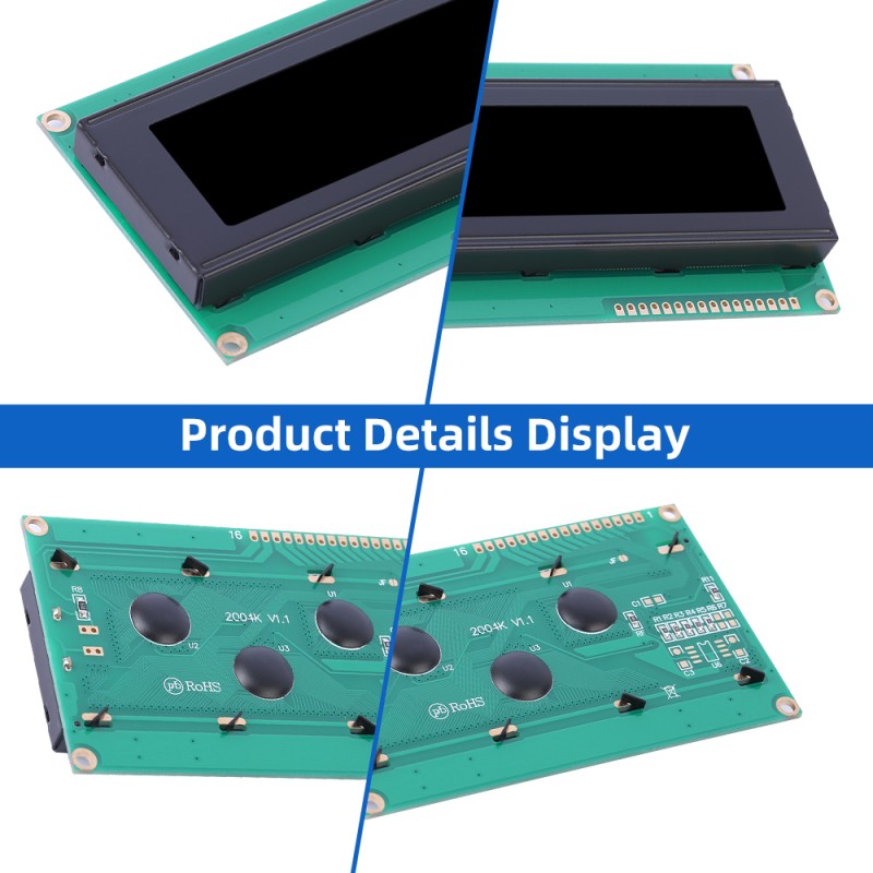 BTN Black Film 2004K ST7063 LCD Display 2004 IIC/I2C Interface Adapter Board ST7066U Display Monitor