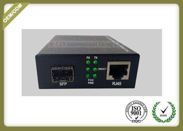 Gigabit 10/100/1000M Fiber Optic Media Converter with SC or SFP Port with 20~80km