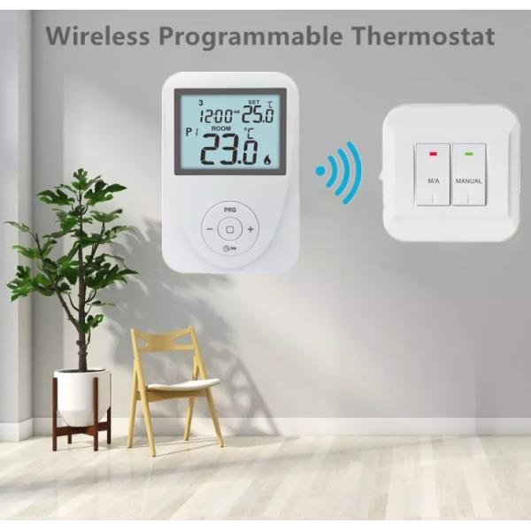 6A 230V Wireless 7 Day Programmable Thermostat For Underfloor Heating ST2602 RF