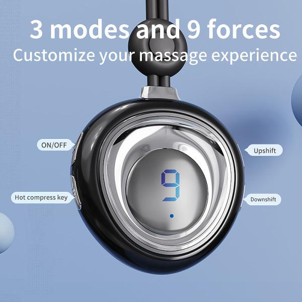 Rechargeable Electric Pulse Neck Massager for Customized Massage and Shoulder Relief