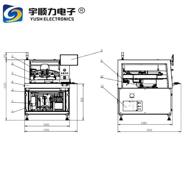 YS-T3PLUS Stable Printing Quality High Speed and High Precision  Pressure  AdjustablePCB Fully Automatic Solder Paste Printer