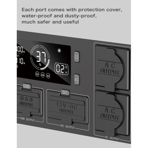 Электростанция с аккумулятором LiFePO4 для кемпинга на открытом воздухе 150 Вт 300 Вт 500 Вт 1000 Вт 2400 Вт 3000 Вт